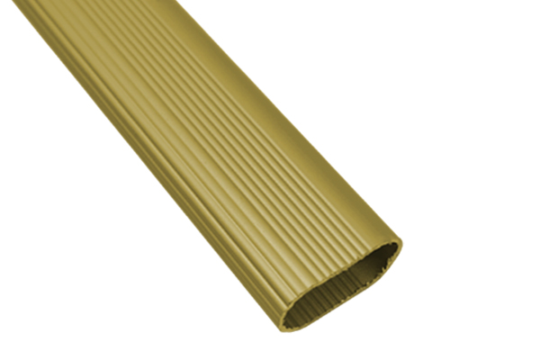 Var�o oval em Alum�nio frizado